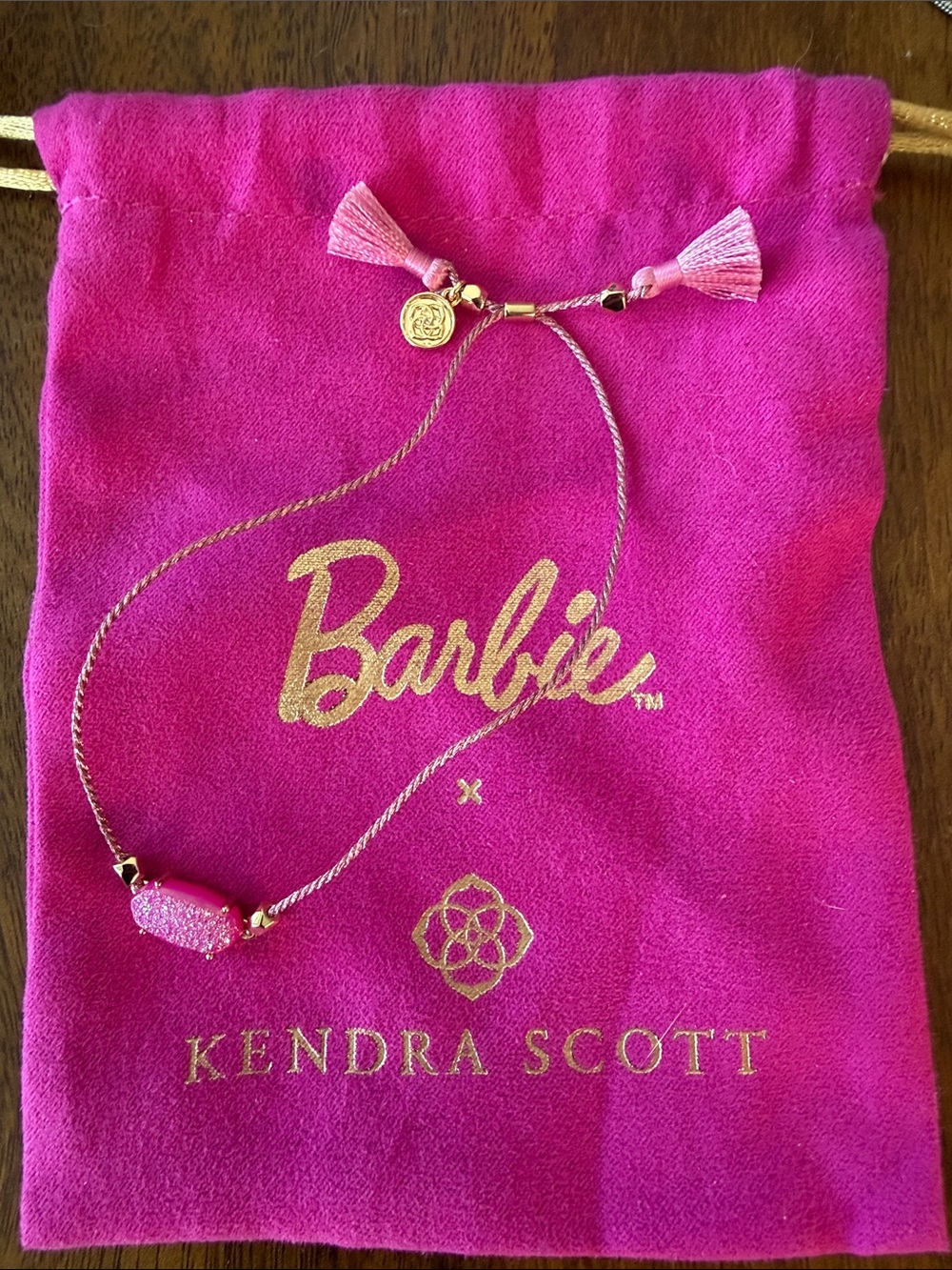Kendra Scott x Barbie Everlyne Pink Cord Bracelet